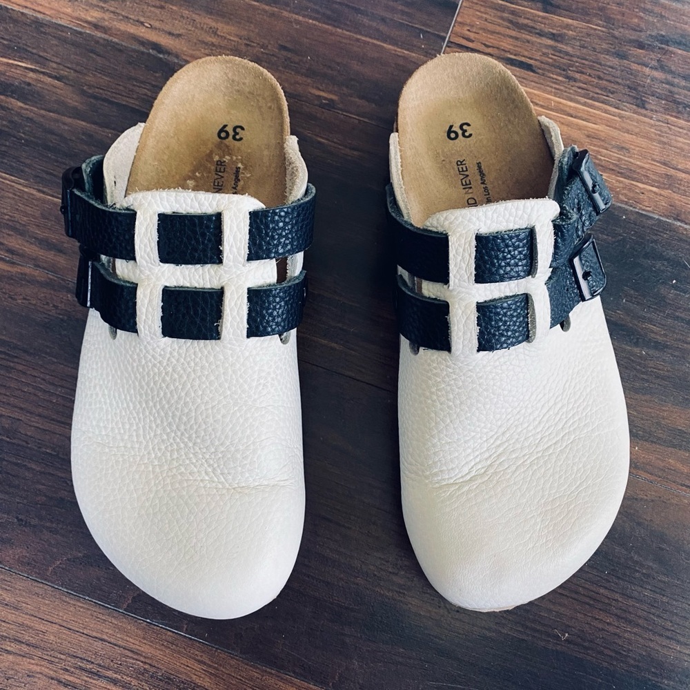 Genuine Leather Clogs 8.5